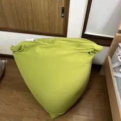 緑色 ビーズクッション