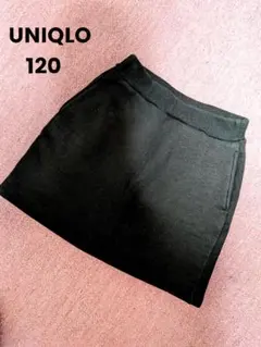 ユニクロ 黒 スカート ボア 裏起毛 ヒートテック 120cm