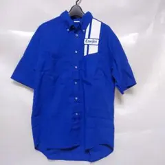 Enejet 半袖ワークシャツ L 青　美品