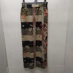 詩仙堂 柄ロングスカート
