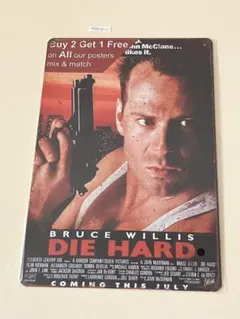 ダイ・ハード DIE HARD ブリキ看板 インテリア
