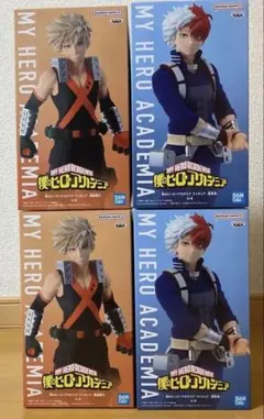僕のヒーローアカデミア 爆豪勝己　轟焦凍フィギュア 4体セット
