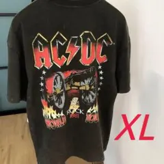AC/DC グラフィックオーバーサイズTシャツ ダークグレー - メルカリ