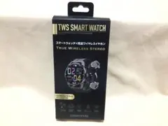 グリーンハウス　スマートウォッチ　TWS搭載モデル　GH-SMWGB-BK