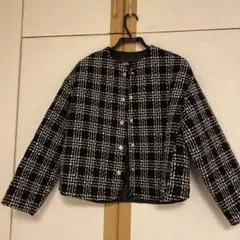 ZARA キルティング テクスチャーパフジャケット