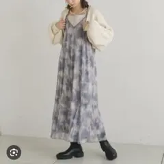 Kastane シアータイダイキャミワンピース