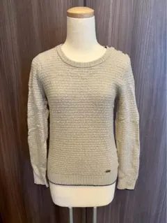 【BURBERRY BLUE LABEL】ベージュ ニットセーター