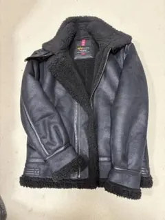 ALPHAフェイクムートンB-3オールブラックSナノユニバース別注サイズS 美品