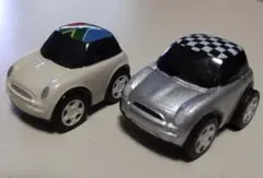 【非売品】MINI マグネット付ミニカー 2台セット ホワイト シルバー