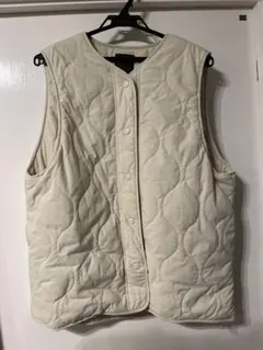 B:MING by BEAMS アイボリー キルティングベスト