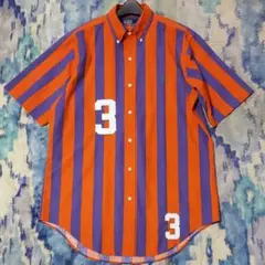 希少 ラルフローレン シャツ リメイク y2k 古着 ストライプシャツ RL