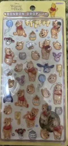 ボンボンドロップシール　くまのプーさん