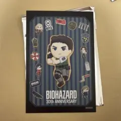 バイオハザード 30周年 ノベルティ ポストカード クリス