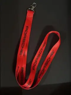 PORSCHE ポルシェ ネックストラップ レッド