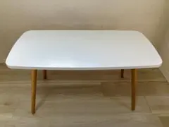 【出品11/30まで】ローテーブル 幅80×奥行40×高42.5 デスク 白