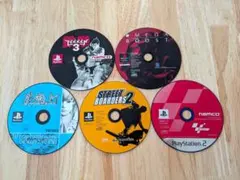 PS/PS2 ソフト5枚まとめ売り ディスクのみ 動作確認済