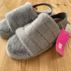 新品☆LLサイズ　グレーファーサンダル