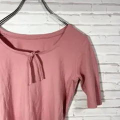 Voice Mail七分袖 トップス リボン付き ピンク キッズ160サイズ