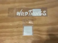 WILD THINGS ワイルドシングス　ステッカー 2種セット　白のサムネイル
