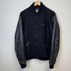 Columbia スタジャン ウール混 カウレザー ブラック XLサイズ