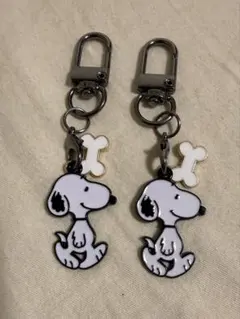 スヌーピー キーホルダー ストラップ 2個セット