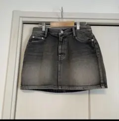 blackup グレー デニムミニスカート Mサイズのサムネイル