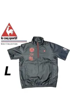【美品】le coq sportif Golfメンズジャケット半袖Lサイズ