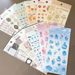 シール 11点 まとめ売り ステッカー 手帳 日記 コラージュ 素材