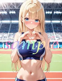 c828 かわいい イラスト アニメ A4ポスター