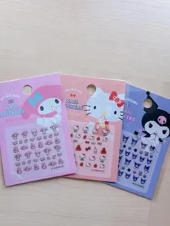 【新品未開封】Sanrioサンリオ ネイルシール 3点セット シール