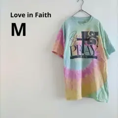 【sale】 loveinfaith タイダイ柄 Tシャツ M カラフル 半袖