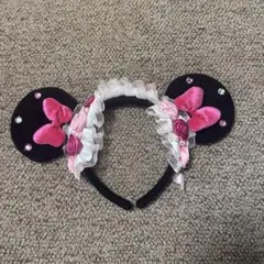 ディズニー カチューシャ ミニー バラ 薔薇 ピンク