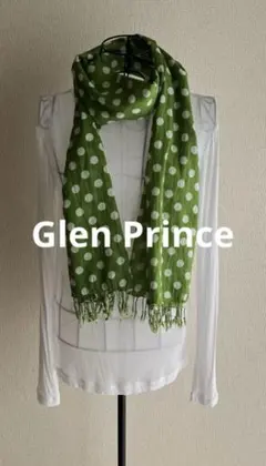 Glen Prince ストール ドット柄 グリーンのサムネイル