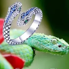 リング　指輪　レディース　プレゼント　小物　ヘビ　スネーク　へび　蛇　双頭の蛇のサムネイル