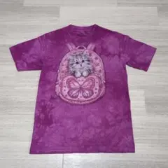 ザ・マウンテン 猫 タイダイ Tシャツ Lサイズのサムネイル