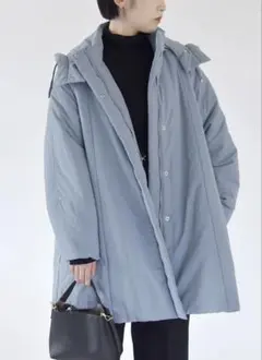 quaranciel SHIPS サーモライト 2way フーデッドコートブルー