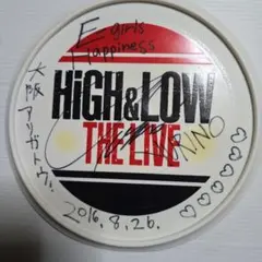 E-girls YURINOの直筆サイン入りフリスビー HIGH&LOW