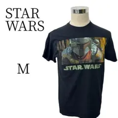 ★美品 STAR WARS スターウォーズ ボバ・フェット 黒 Tシャツ M