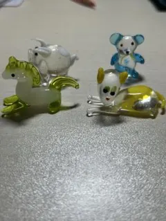 ミニチュア ガラス細工 動物 雑貨 まとめ売り - メルカリ