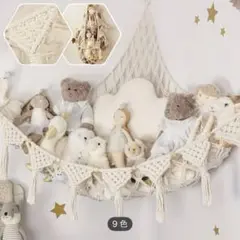 (新品未使用)ぬいぐるみ収納　ネット　ウォール　ハンモック