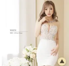 AngelR AR23341 ビーズ刺繍ホワイトドレス