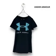 ①◼️ UNDER ARMOUR   Tシャツ　ブランドロゴ　プリント　ストレッチ