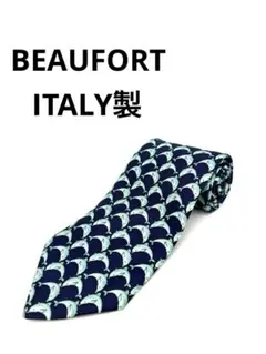 良品 ビューフォート BEAUFORT ネクタイ イタリア製 シルク100%のサムネイル