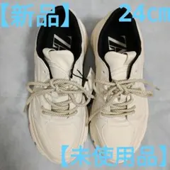 ZARA 厚底 スニーカー ホワイトのサムネイル