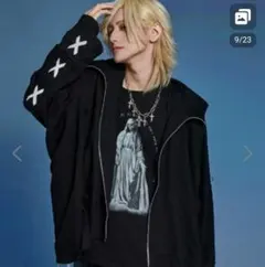 CIVARIZE ブラック オーバーサイズパーカー