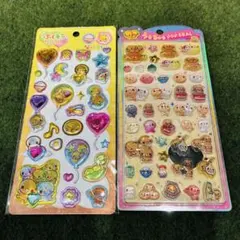 正規品　なっとうちゃん　うるちゅるポップシール　ぷくキラシール 2点セット