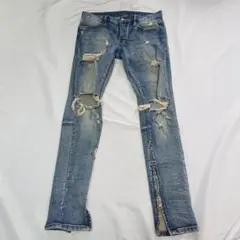 mnml ダメージ加工 スキニーデニム パンツ 30