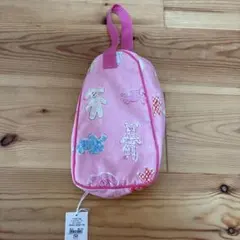 DESIGNERS GUILD シューズ袋　てさげポーチ ピンク