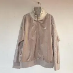 ベロア　ジャージ　ベージュ