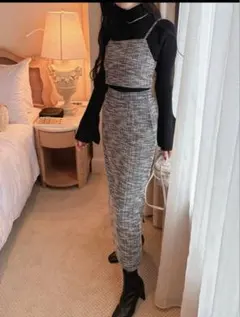 11月8日まで　グレイル　GRL ラメツイード　ビスチェ　キャミ　完売　上品